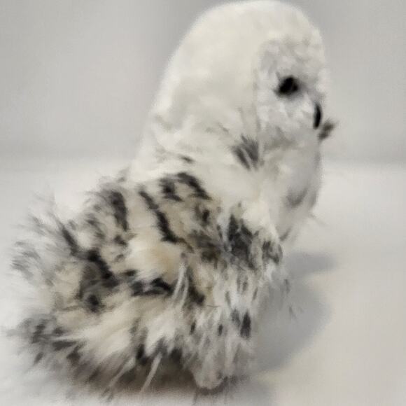 Douglas Wizard Snowy Owl White Black Spotted 8" Plush Stuffed Animal Soft Toy - Picture 3 of 8